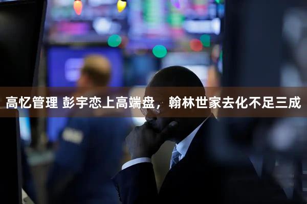 高忆管理 彭宇恋上高端盘，翰林世家去化不足三成