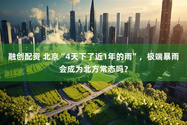 融创配资 北京“4天下了近1年的雨”，极端暴雨会成为北方常态吗？